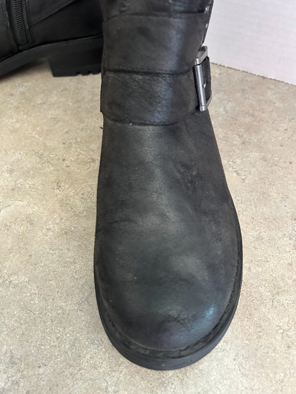 New without box Torrid Black Sweater Trimmed Knee-High Slouch Boots - Picture 3 of 8